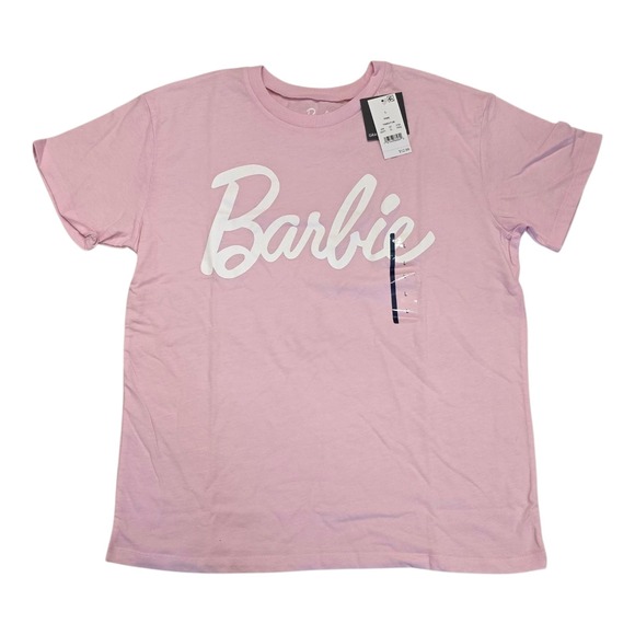 NWT Grayson Threads Barbie Short Sleeve T Shirt  Girls/Teens L Pink - Picture 1 of 3